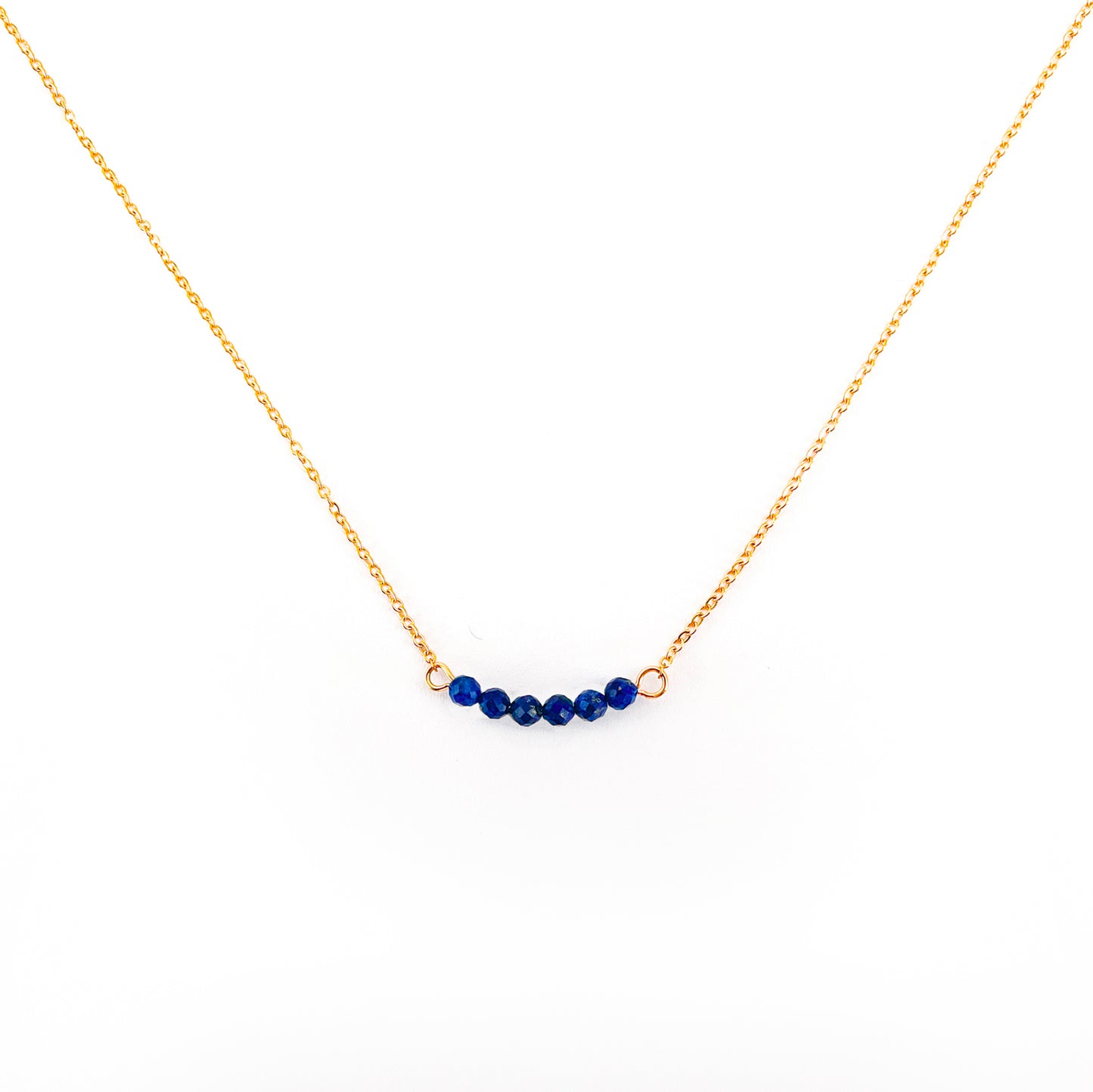 Lapis lazuli multiple necklace