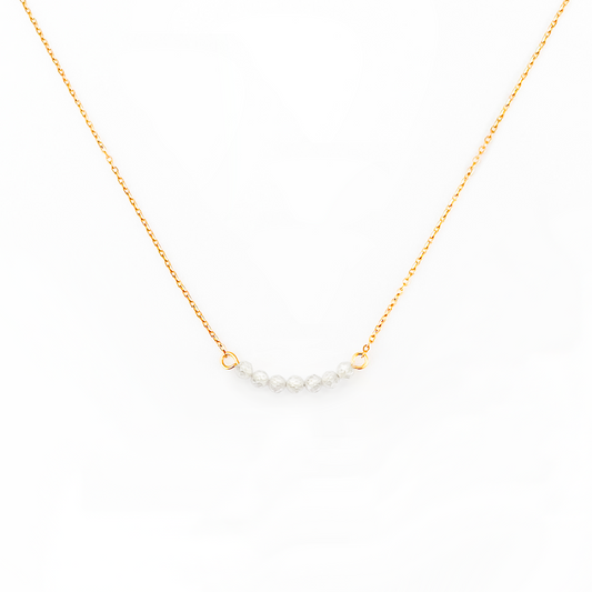 Collier multiple Quartz clair